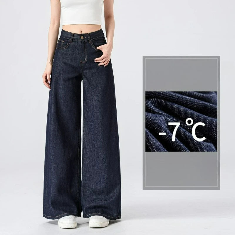 Lightweight Wide-Leg Jeans | MzStar Fashion