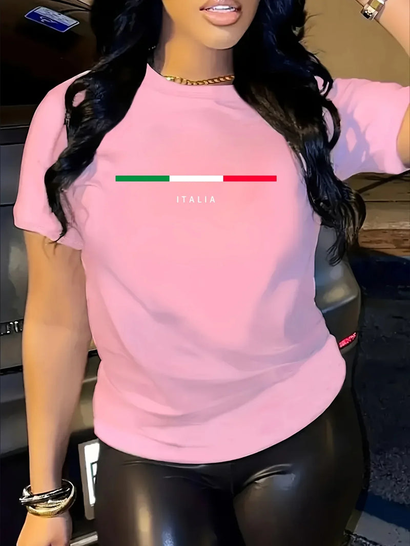 Everyday Letter Print Tee | MzStar Fashion