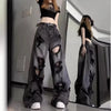 Distressed Bell-Bottom Jeans | MzStar Fashion | view 2