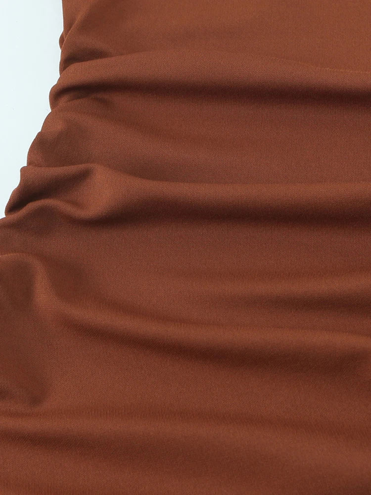 One-Shoulder Flowing Maxi Dress | MzStar Fashion | view 4