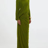 Ribbon Turtleneck Draped Gown | MzStar Fashion | view 2