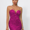 Off-Shoulder Sequin Mini Dress | MzStar Fashion | view 3