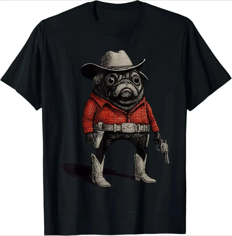 Pug UFO Graphic Tee | MzStar Fashion | view 8