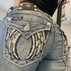 Embroidered Wing Y2K Jeans | MzStar Fashion