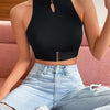 Keyhole Rib-Knit Tank | MzStar Fashion | view 6