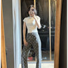 Polka Dot Wide-Leg Jeans | MzStar Fashion | view 3