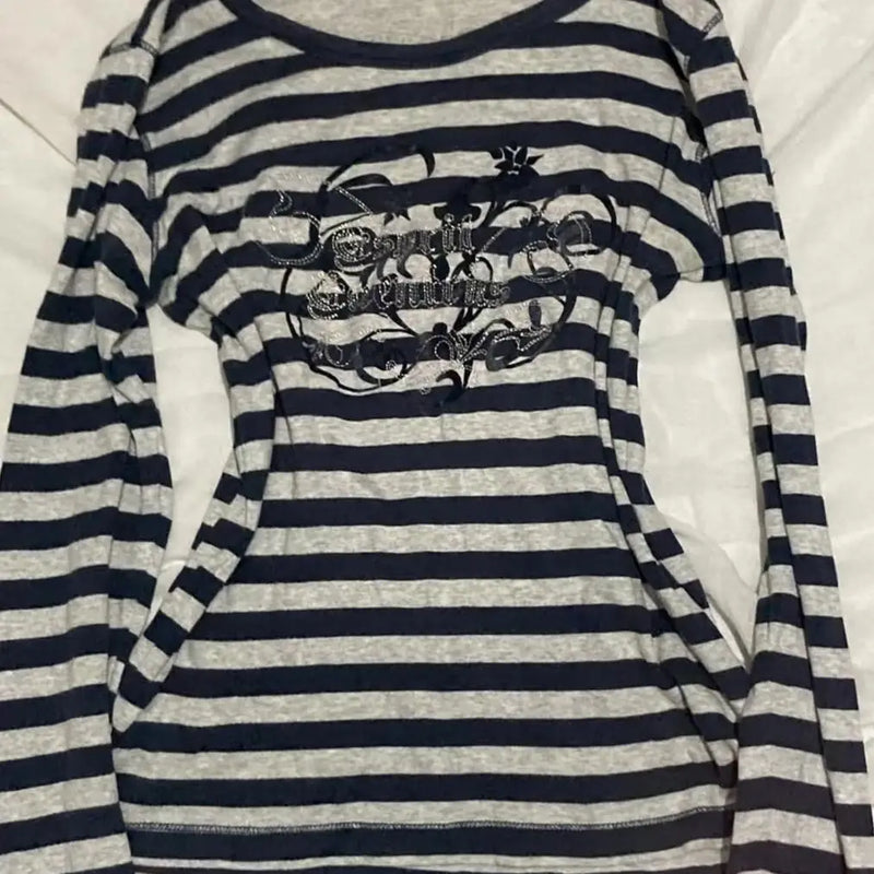Slim Y2K Long-Sleeve Tee | MzStar Fashion | view 6