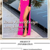 Flower Appliqué One-Shoulder Dress | MzStar Fashion | view 7