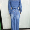 Denim Split Maxi Shirt Dress | MzStar Fashion | view 6