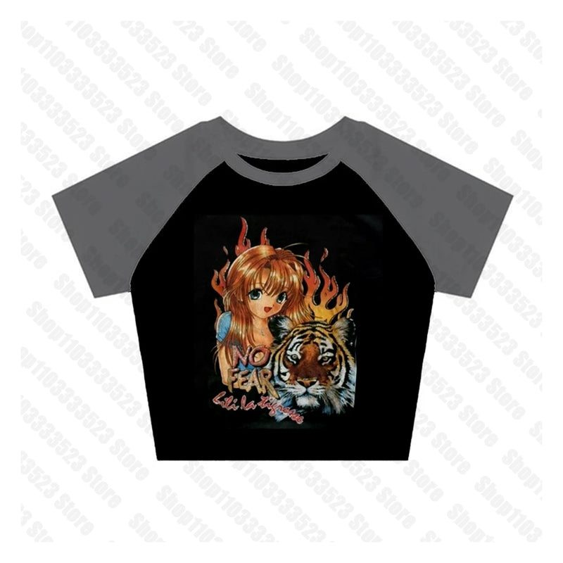 90s Emo Letter Baby Tank | MzStar Fashion | view 4
