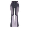 Two-Tone Washed Flared Jeans | MzStar Fashion | view 5