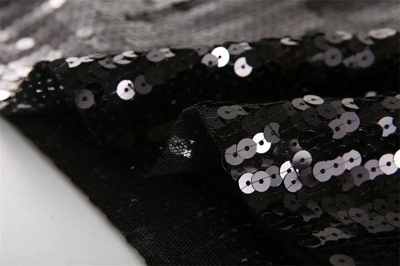 Sequin Letter Club Tee | MzStar Fashion | view 4