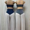 Strapless Top & Denim Pants Set | MzStar Fashion | view 5