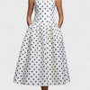 Polka Dot Strapless Maxi Dress | MzStar Fashion | view 7