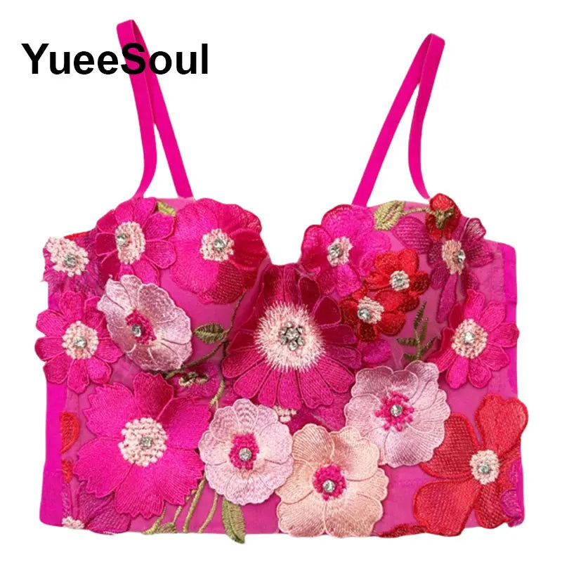 Rose Diamond Corset Cami | MzStar Fashion | view 5