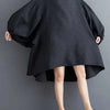 Asymmetric Hem Black Dress | MzStar Fashion | view 2