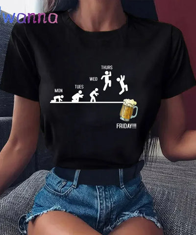 Beer Lover Graphic Tee | MzStar Fashion