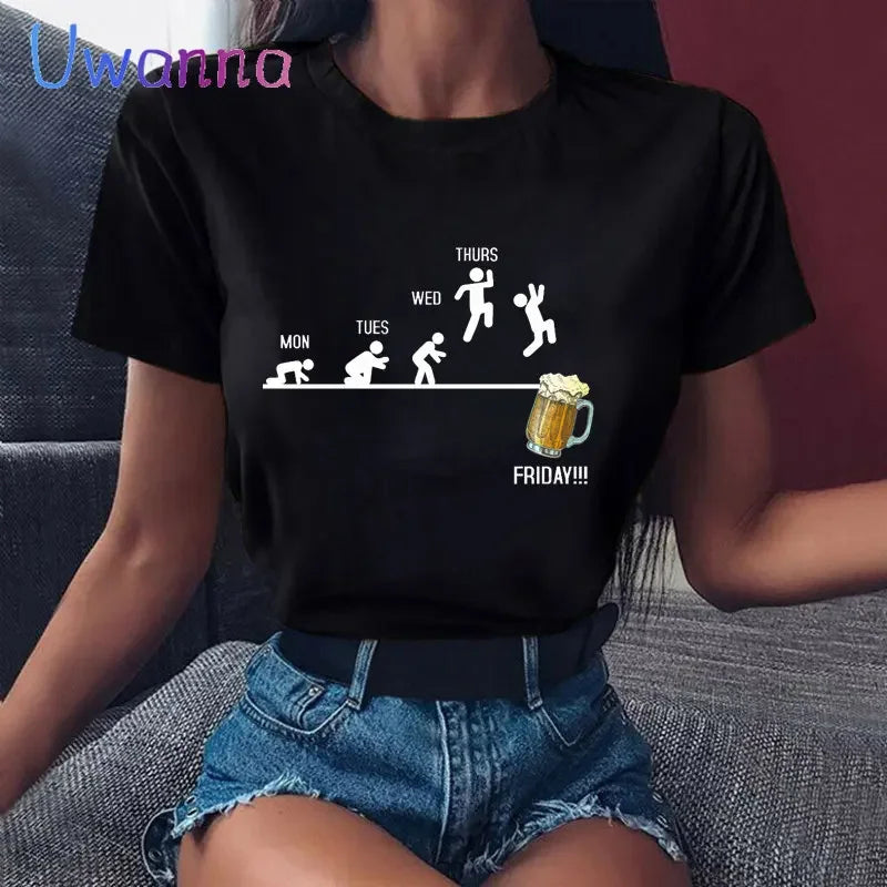 Beer Lover Graphic Tee | MzStar Fashion
