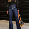Retro Stretch Flared Jeans | MzStar Fashion | view 6