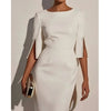 Beaded Half-Sleeve Midi Dress | MzStar Fashion | view 5