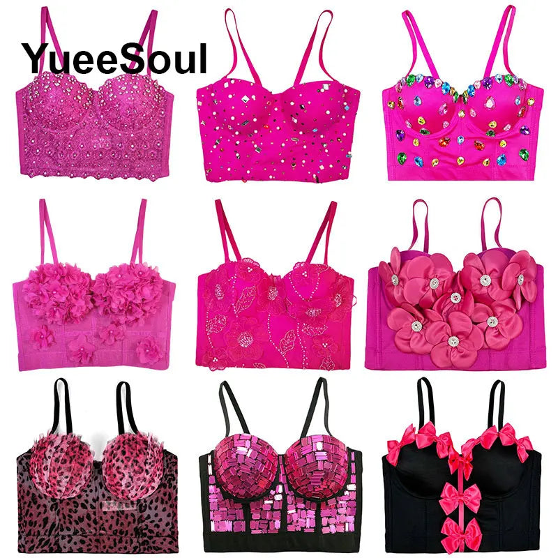 Rose Diamond Corset Cami | MzStar Fashion