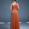 One-Shoulder Ruched Slit Gown | MzStar Fashion | view 2