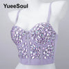 Purple Diamond Corset Top | MzStar Fashion | view 8