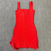 Crystal Flower Bandage Mini Dress | MzStar Fashion | view 2