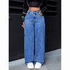 Big-Pocket Straight Jeans | MzStar Fashion | view 7