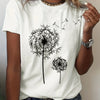 Dandelion Print Tee | MzStar Fashion