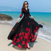 Printed Chiffon Beach Maxi Dress | MzStar Fashion | view 3