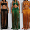 Tassel Knit Two-Piece Maxi Dress Set | MzStar Fashion | view 8