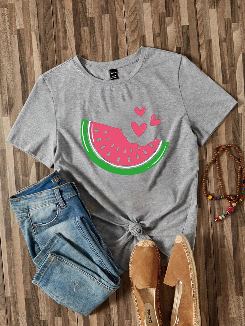 Watermelon Heart Tee | MzStar Fashion | view 7