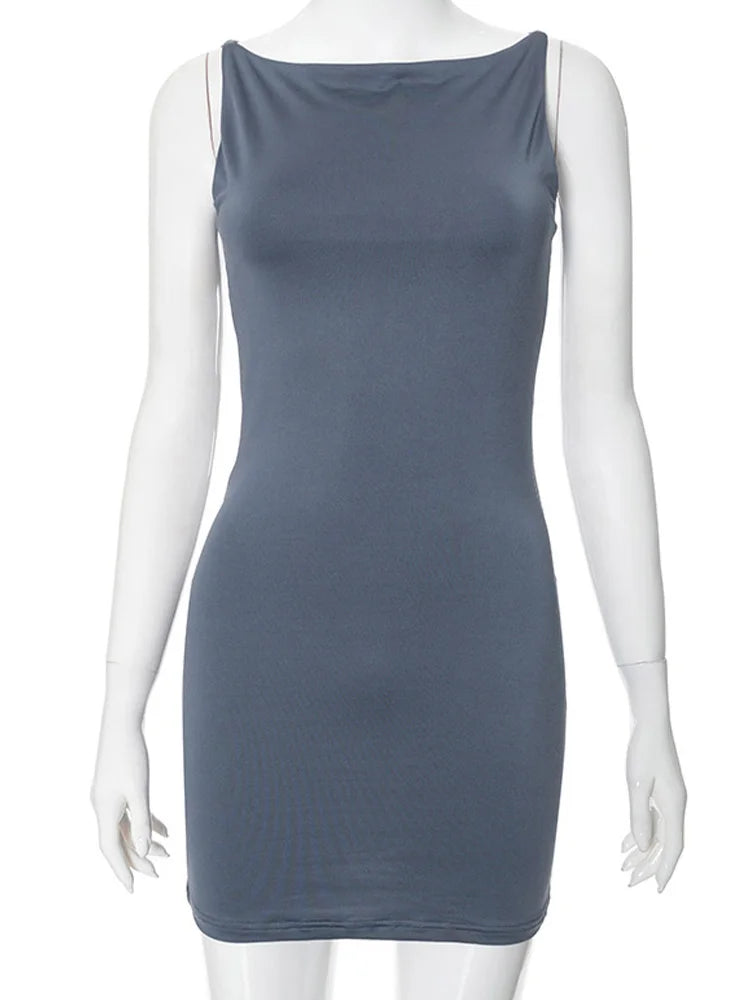 Y2K Wrap Vest Mini Dress | MzStar Fashion | view 2
