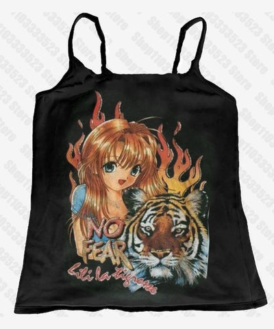 90s Emo Letter Baby Tank | MzStar Fashion