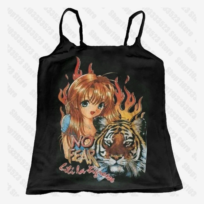 90s Emo Letter Baby Tank | MzStar Fashion