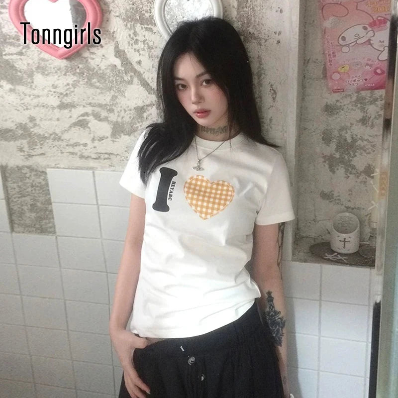 Retro Y2K Print Tee | MzStar Fashion