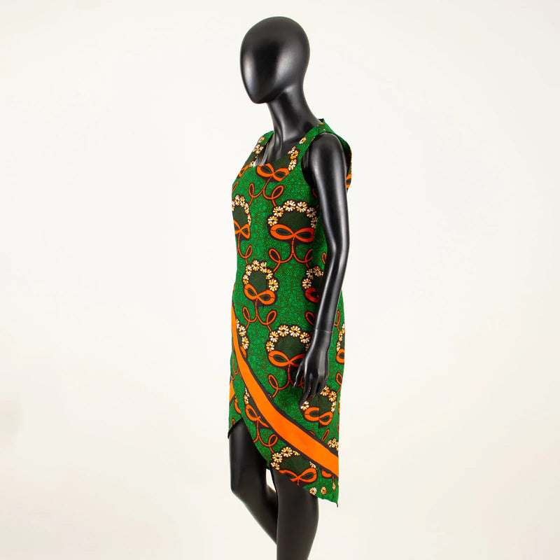 African Print Midi Dress | MzStar Fashion | view 3