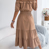 Ruffle Off-Shoulder Midi Dress | MzStar Fashion | view 6