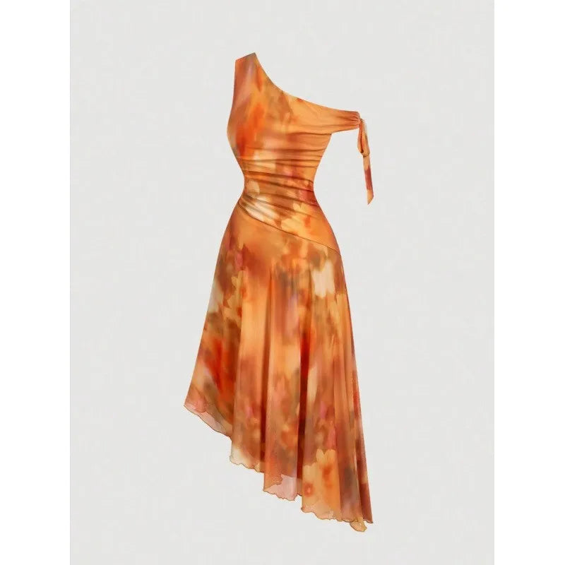 Lace-Up Mesh Beach Midi Dress | MzStar Fashion | view 3