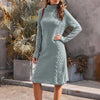Turtleneck Knit Sweater Dress | MzStar Fashion | view 3
