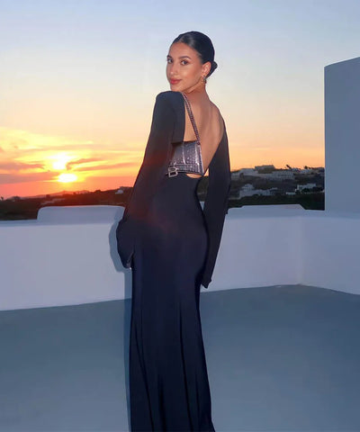 Sheer Wrap Beach Maxi Dress
