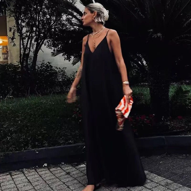 Classic Slip Maxi Dress | MzStar Fashion | view 4