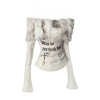 Fur-Collar Y2K Top | MzStar Fashion