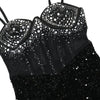 Sheer Sleeve Sequin Gown | MzStar Fashion | view 6