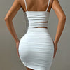 White Backless Bodycon Mini Dress | MzStar Fashion | view 2