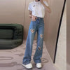 Heart Cut-Out Beaded Jeans | MzStar Fashion | view 2