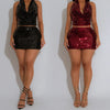 Strapless Sequin Mini Dress | MzStar Fashion