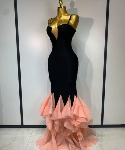 Black Bandage Evening Gown