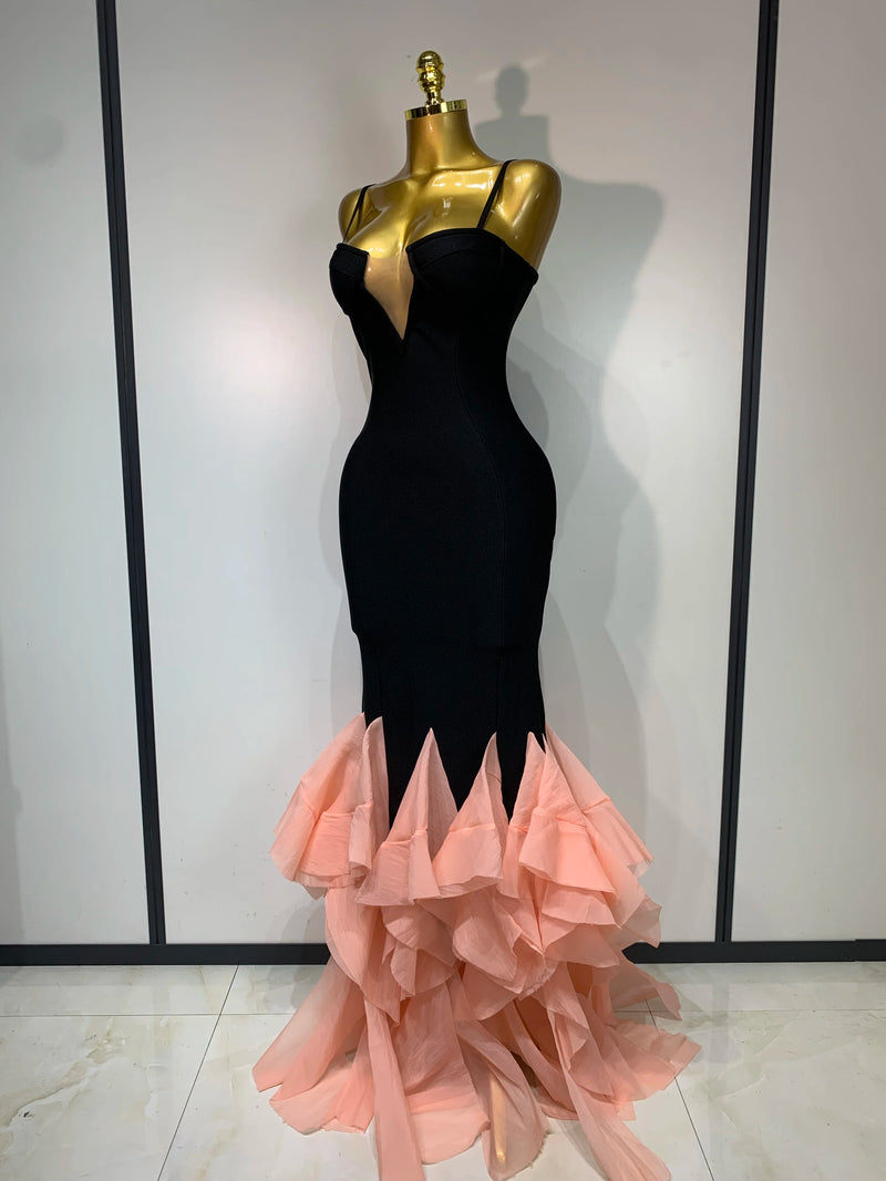 Black Bandage Evening Gown | MzStar Fashion | view 2